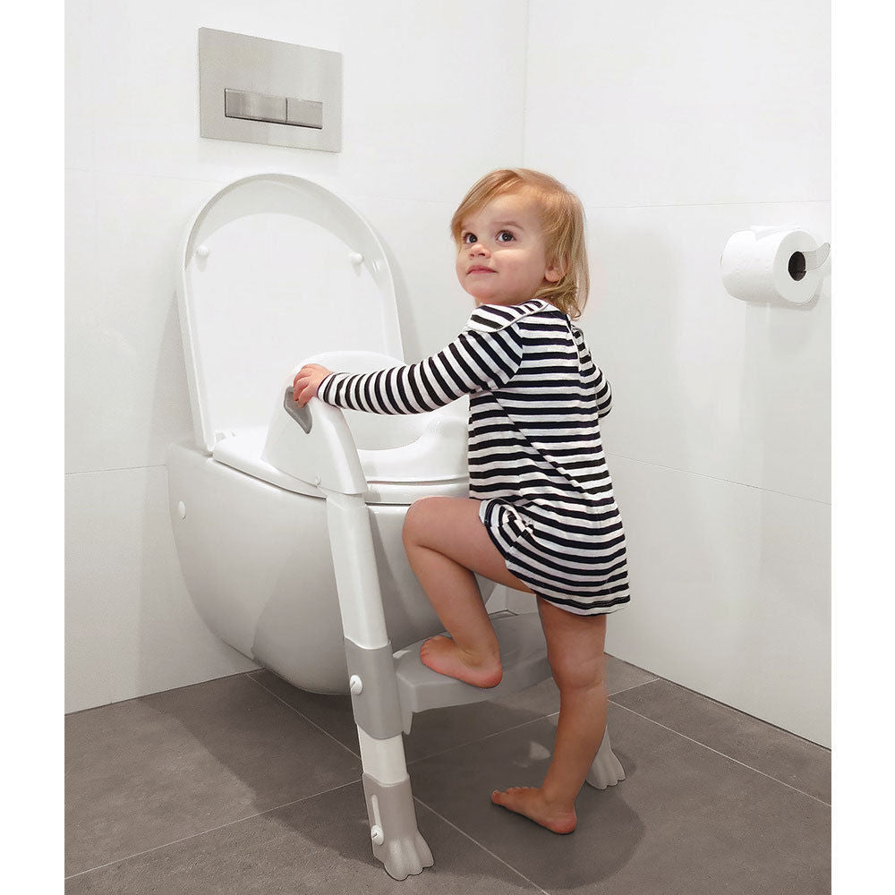 Roger Armstrong Potty Time Ultimate Toilet Trainer Seat/Ladder Toddler/Kids Training Step White — image 2