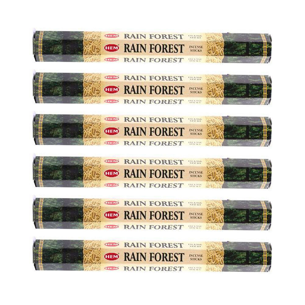 Hem 20pc HEM Hexa Rainforest Scent Incense Sticks Meditation Fragrance (6 Pack)