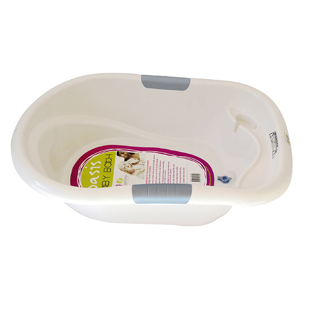 Roger Armstrong White Baby Bath Up To 2 Years With Soap Holder And Drain Plug. — image 2