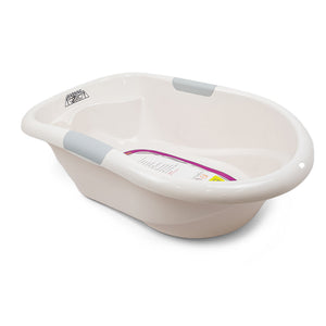 Roger Armstrong White Baby Bath Up To 2 Years With Soap Holder And Drain Plug.