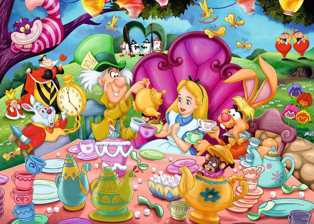 Ravensburger Disney Moments 1951 Alice Wonderland Family Jigsaw Puzzle (1000 Pieces)