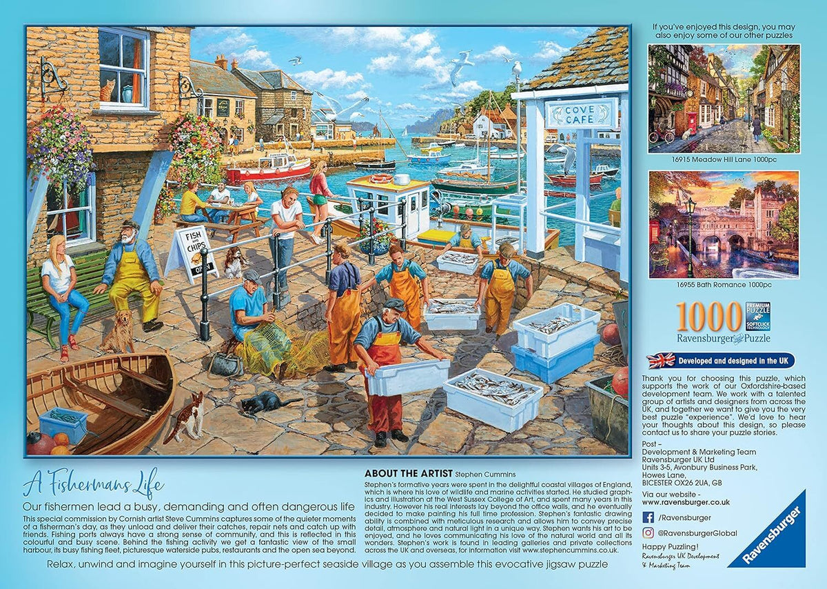 Ravensburger Fisherman's Life Family Jigsaw Puzzle Game/Toy 70x50cm (1000 Pieces) — image 2