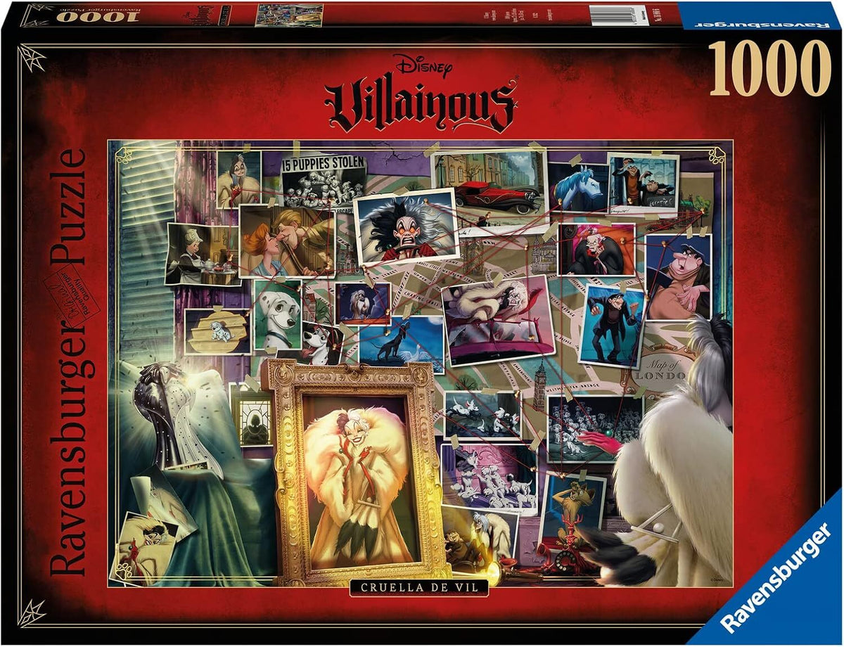 Ravensburger Villainous Cruella Deville Family Jigsaw Puzzle 70x50cm (1000 Pieces)