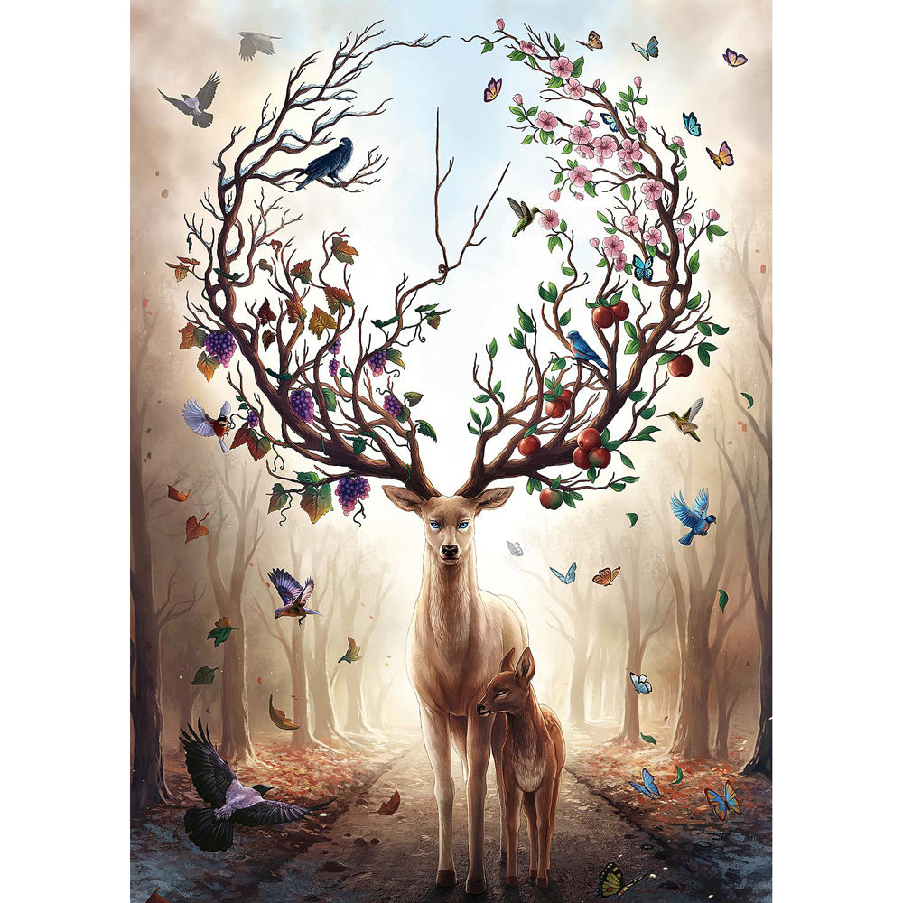 Ravensburger Magical Deer Theme Family Jigsaw Puzzle Set (1000 Pieces) — image 2