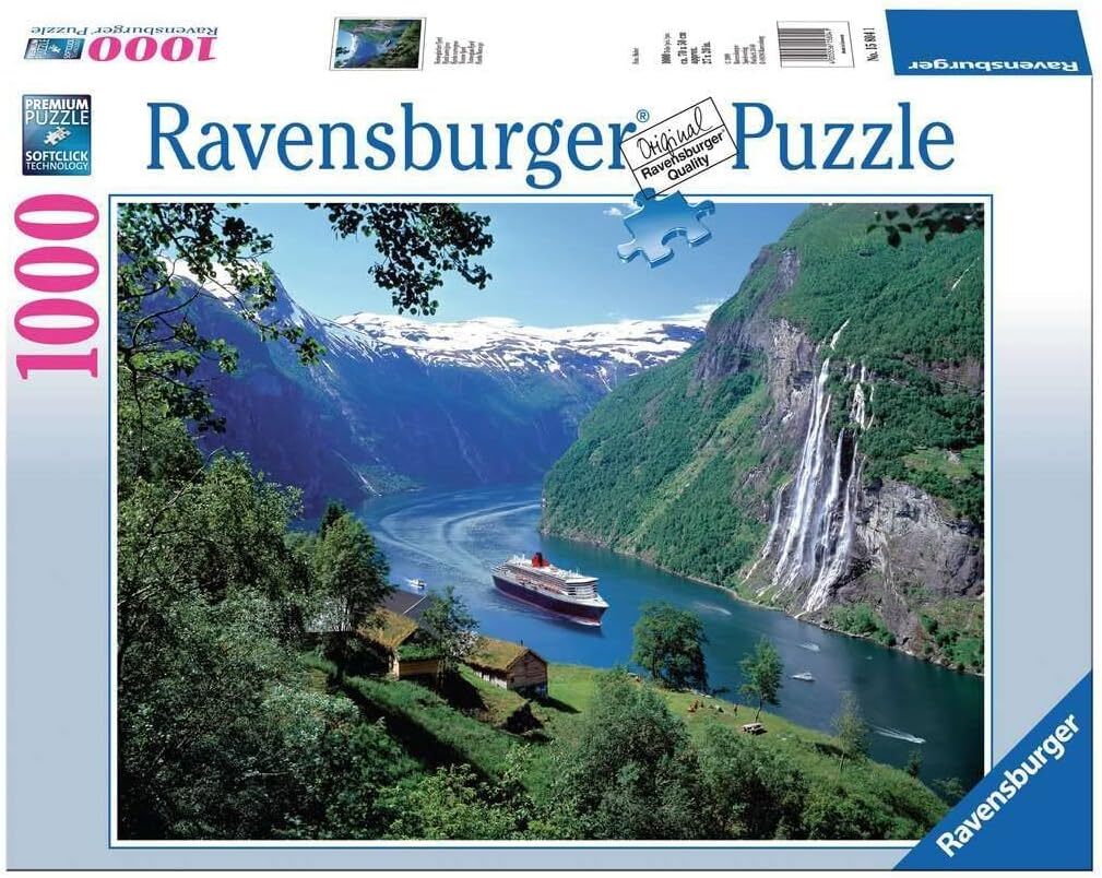 Ravensburger Norwegian Fjord Family/Teens Jigsaw Puzzle Game 70x50cm (1000 Pieces)