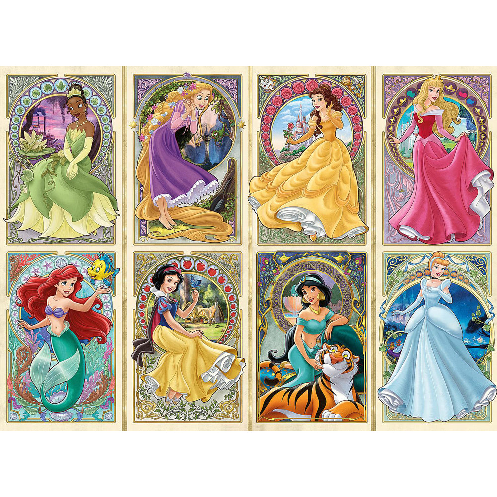 Ravensburger Disney Art Nouveau Princesses Family Jigsaw Puzzle Set (1000 Pieces)