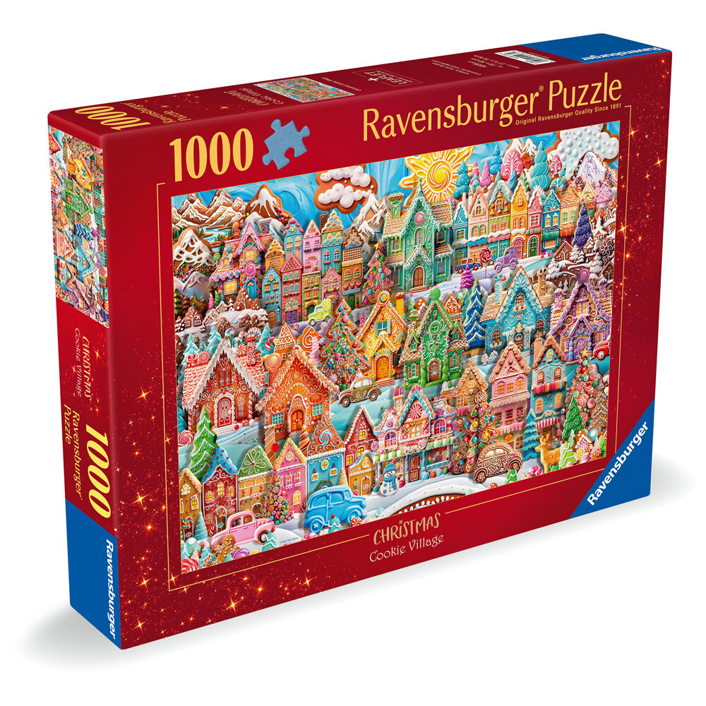 Ravensburger Christmas Cookie Village Jigsaw Puzzle Game 70x50cm 14y+ (1000 Pieces) — image 3