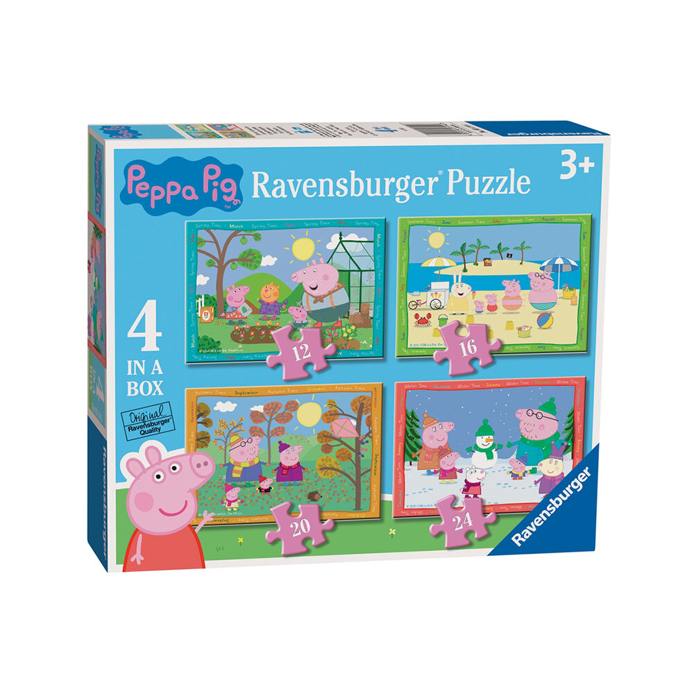 Ravensburger Peppa Pig 4-In-1 Box Jigsaw Puzzle 24x20cm 3y+