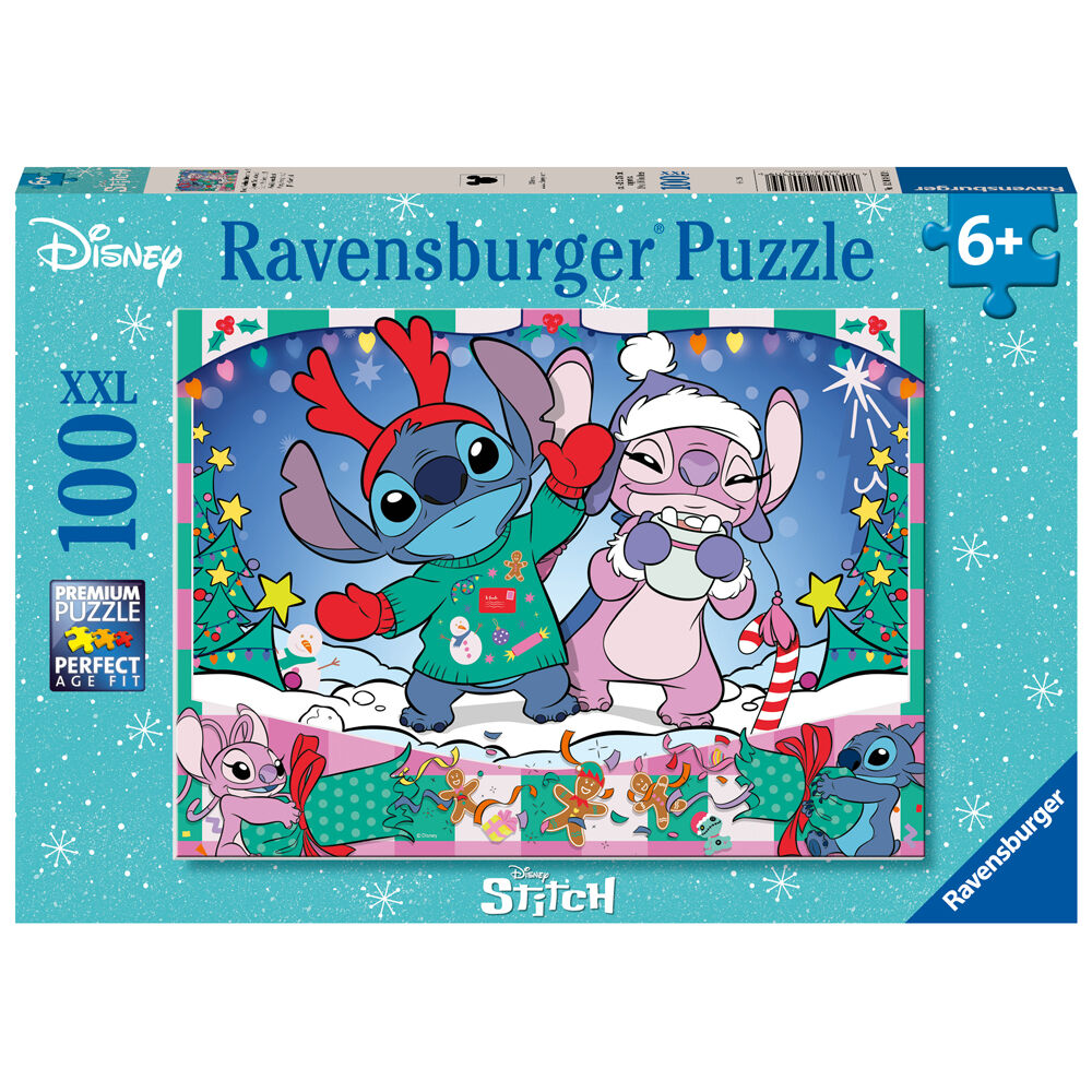 Ravensburger Disney Stitch Christmas Jigsaw Puzzle XXL 49x36cm 6y+ (100 Pieces)