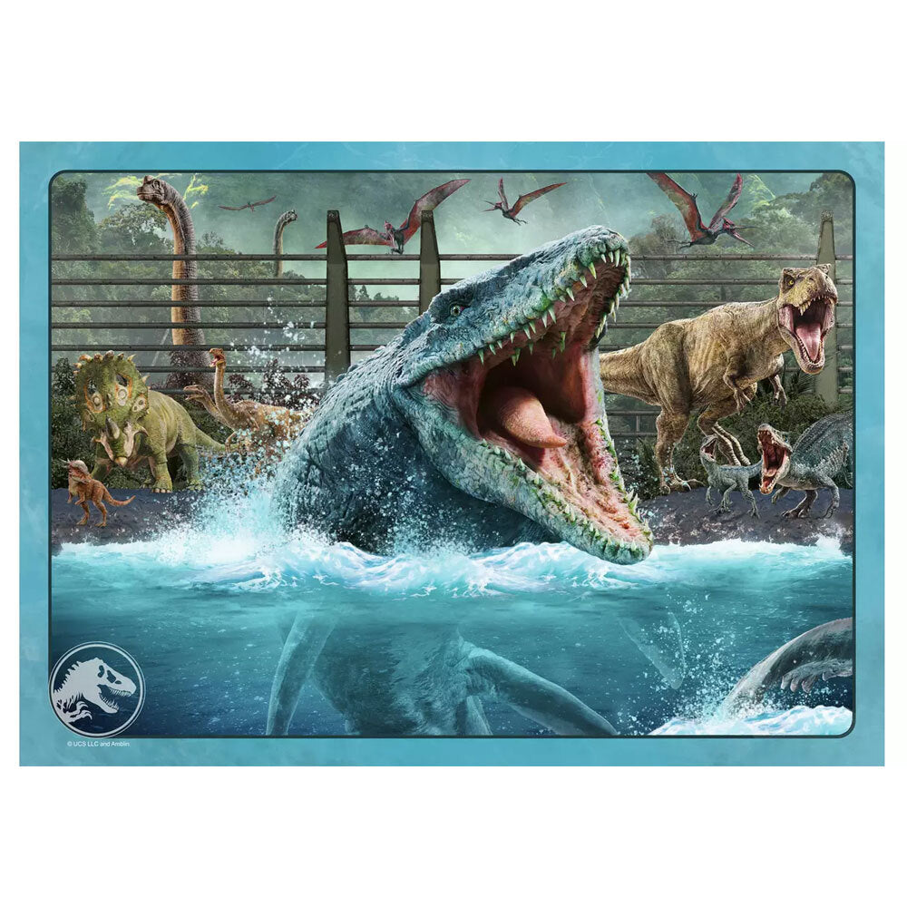 Ravensburger 4x100 Piece Ravensburger Welcome to Jurassic World Bumper Jigsaw Puzzle 6+ — image 2