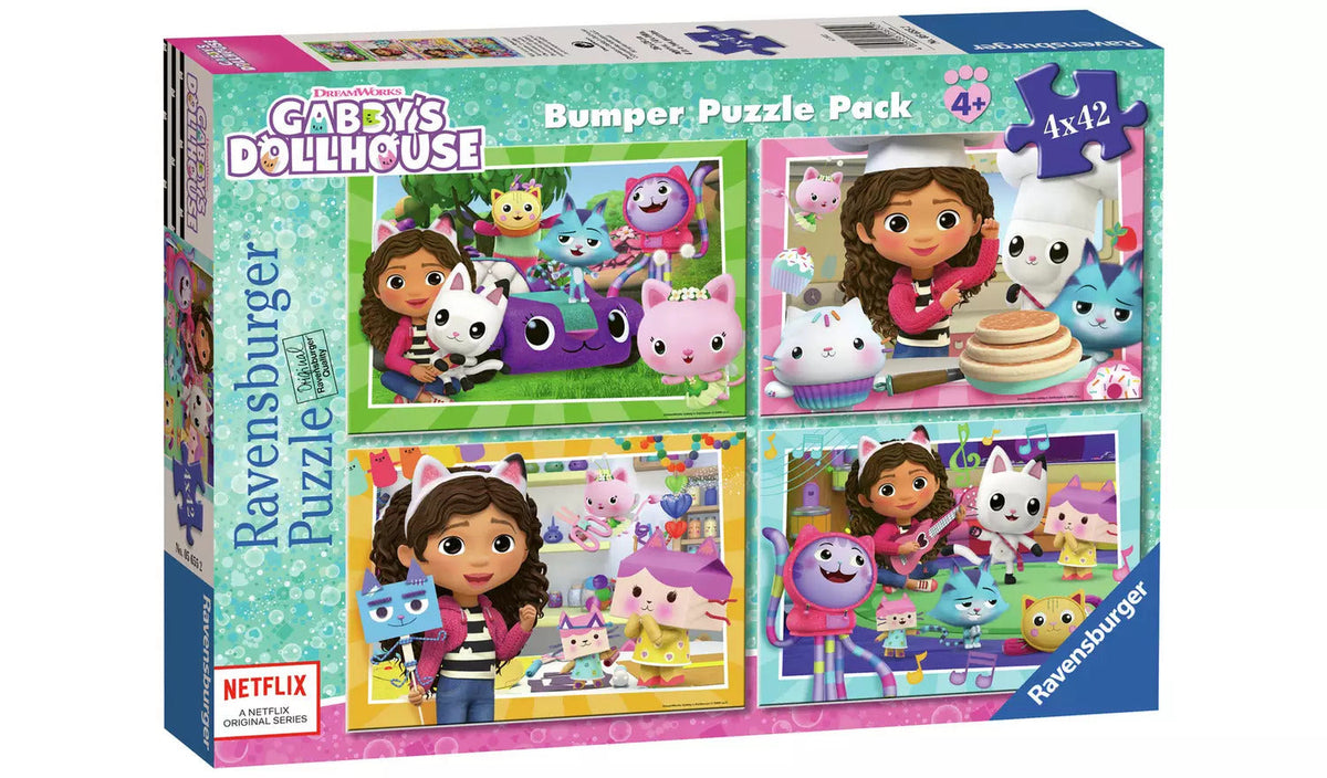 Ravensburger Gabbys Dollhouse Meow-Mazing Adventures Kids Jigsaw Puzzle Set 4y+