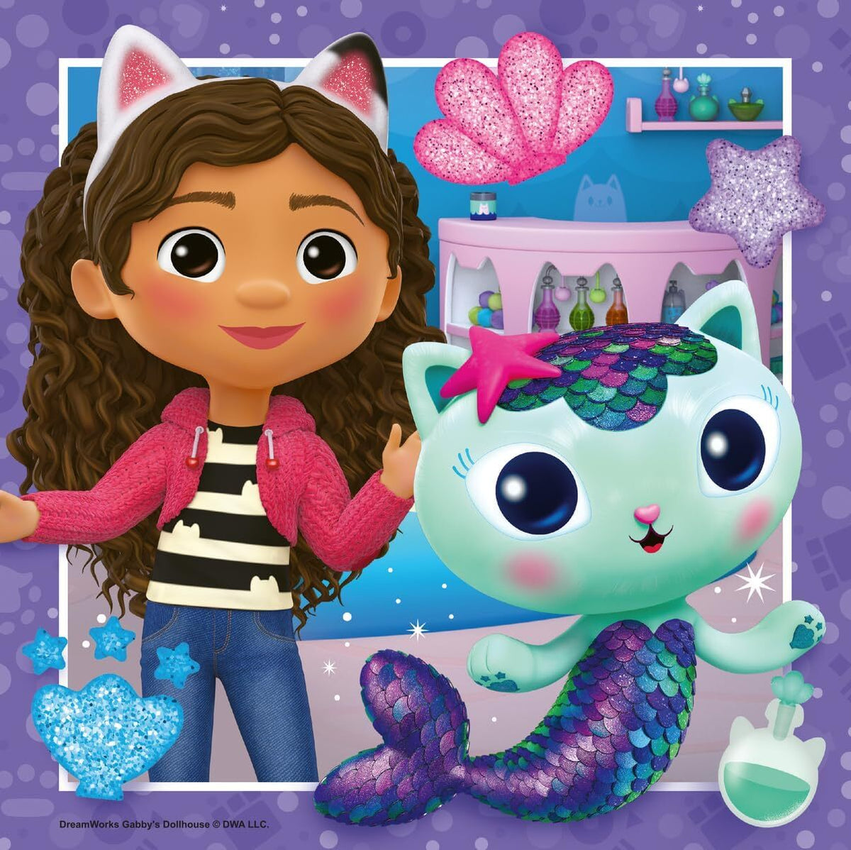 Ravensburger 3x49pc Ravensburger Gabby's Dollhouse It's Meow Time! Kids Jigsaw Puzzle Set 5y+ — image 3