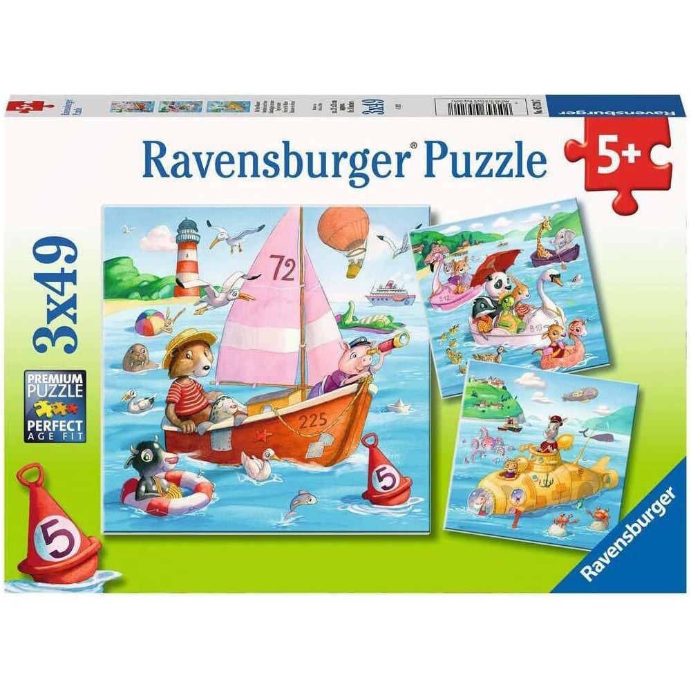 Ravensburger 3x49 Piece Ravensburger Fun on the Water Jigsaw Themed Puzzle Play Toy 5+