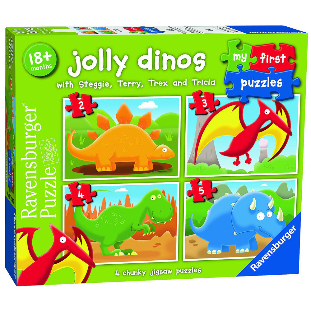 Ravensburger Jolly Dinos My First Jigsaw Kids/Childrens Puzzle 18M+ (5 Pieces)