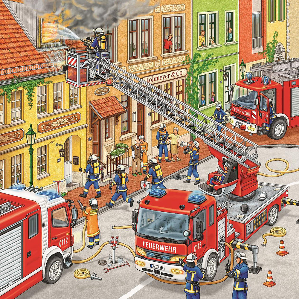 Ravensburger 3x49pc Ravensburger Fire Brigade Run Kids/Childrens Jigsaw Puzzle Set 5y+ — image 3