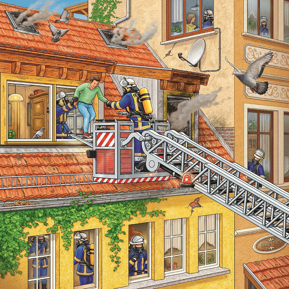 Ravensburger 3x49pc Ravensburger Fire Brigade Run Kids/Childrens Jigsaw Puzzle Set 5y+ — image 4