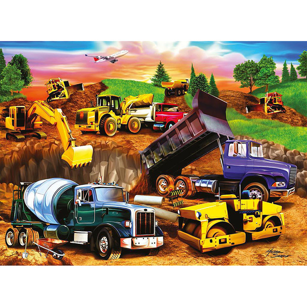 Ravensburger Construction Crowd Kids/Childrens Jigsaw Puzzle Set 4y+ (60 Pieces)