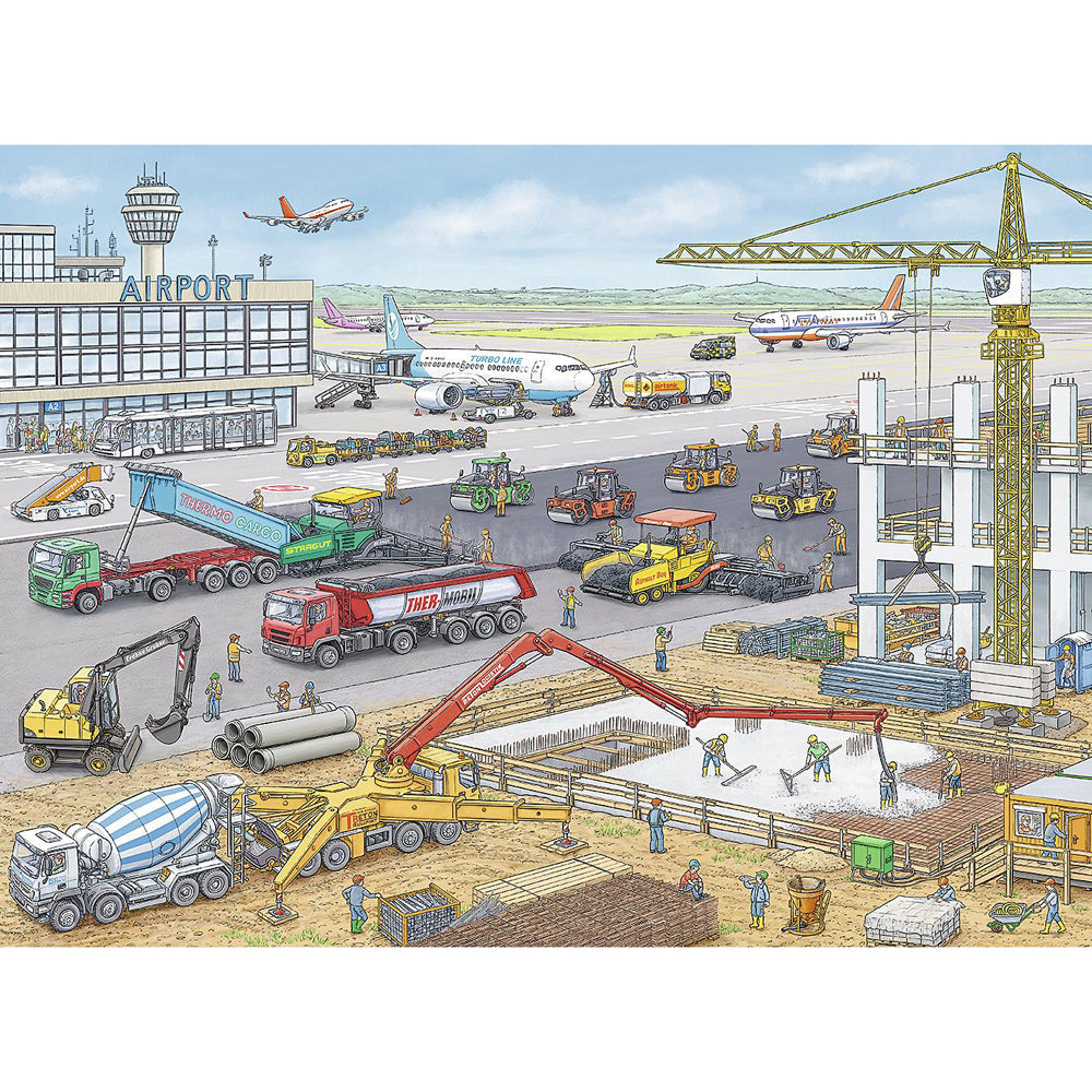 Ravensburger Airport Construction Site Jigsaw Puzzle 49x36cm Kids 6y+ (100 Pieces) — image 2