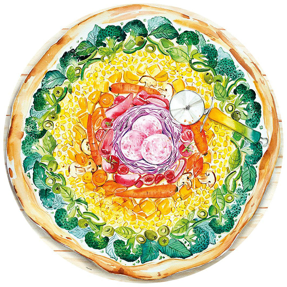 Ravensburger Pizza Circle Family Jigsaw Puzzle (500 Pieces)