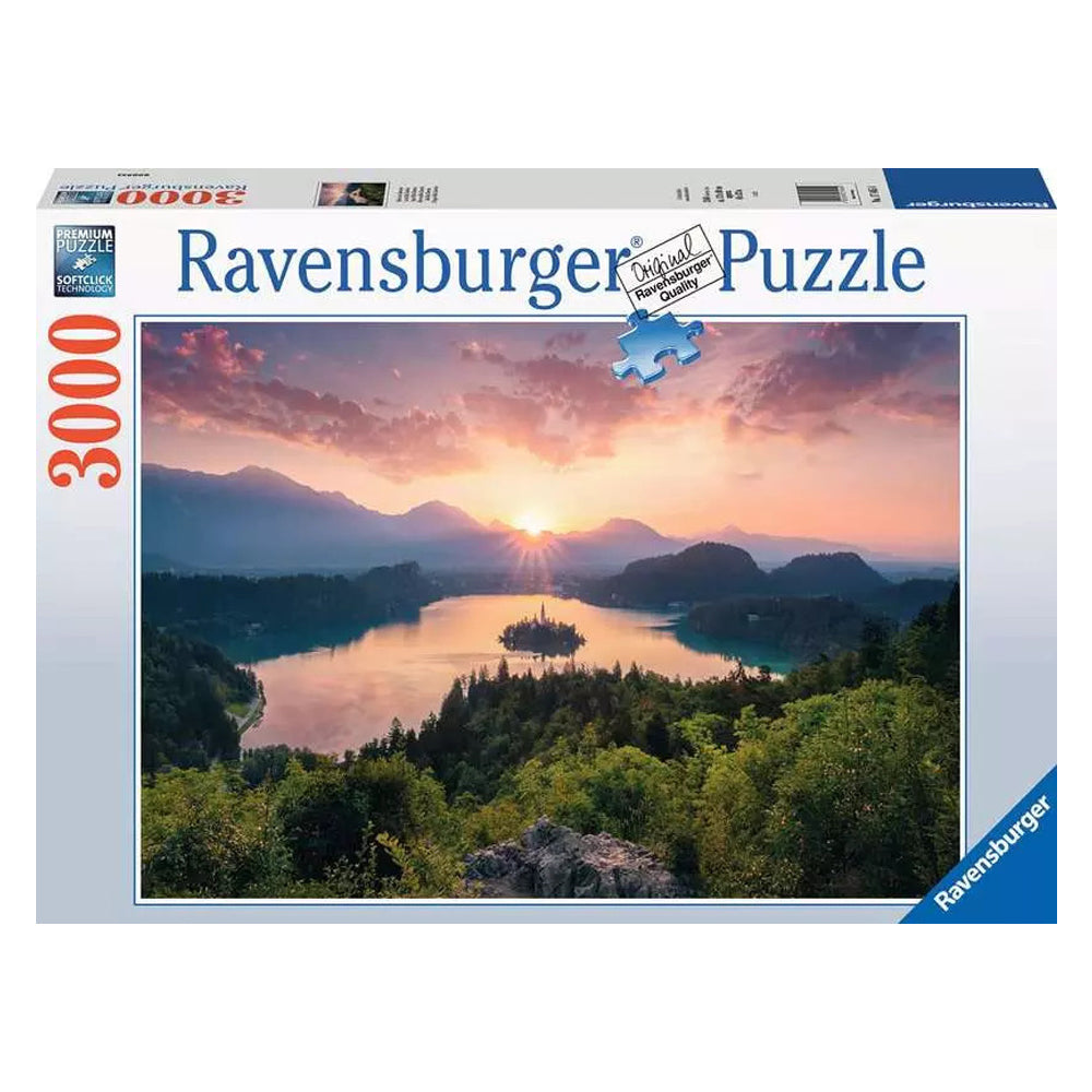 Ravensburger Lake Bed, Slovenia Theme Family Jigsaw Puzzle Set (3000 Pieces)