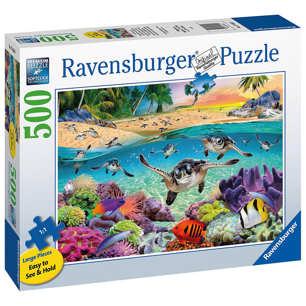 Ravensburger Race Of The Baby Sea Turtles Family Jigsaw Puzzle 70x50cm (500 Pieces) — image 2