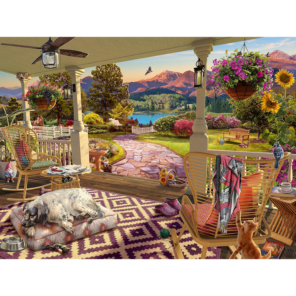 Ravensburger Cozy Front Porch Family Jigsaw Themed Puzzle Play Toy (750 Pieces) — image 3