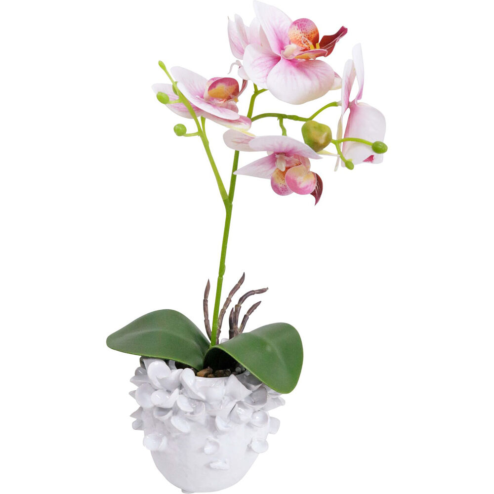 LVD Ceramic Flower Planter/Vase Tabletop Home Decor 11.5cm Petite White — image 2