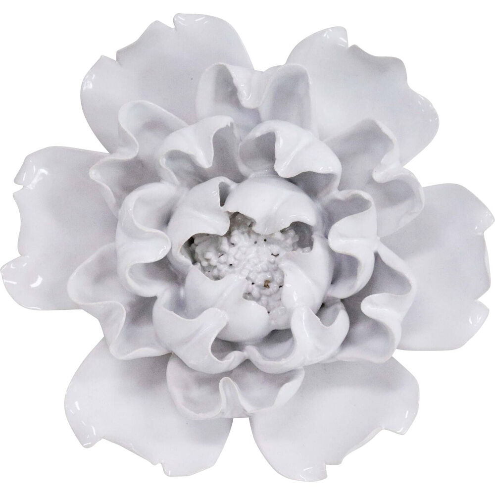 LVD Ceramic Cabbage Sculpture Home/Room Ornament Tabletop Decor 14.5cm White (2 Pack) — image 2