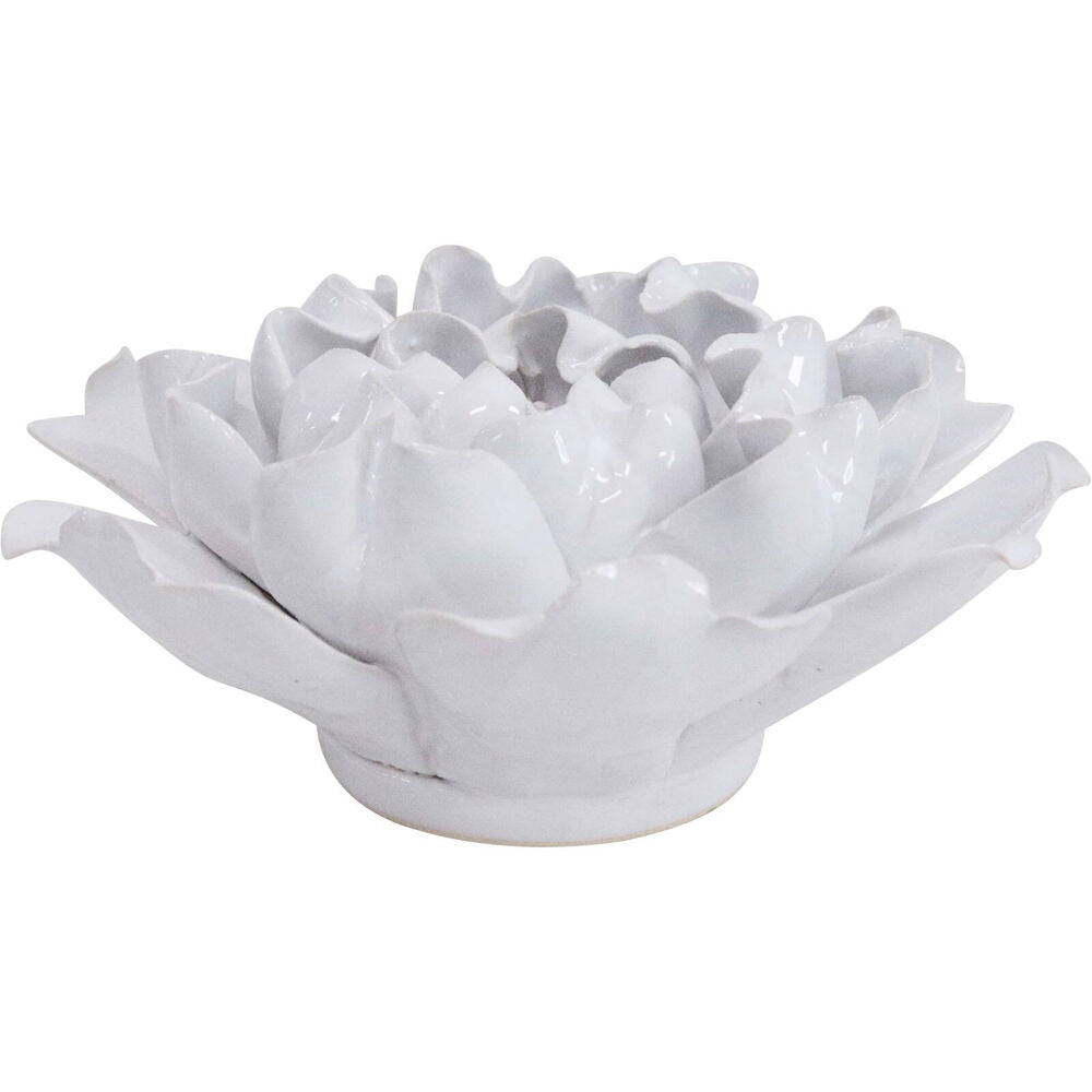 LVD Ceramic Cabbage Sculpture Home/Room Ornament Tabletop Decor 14.5cm White (2 Pack) — image 3