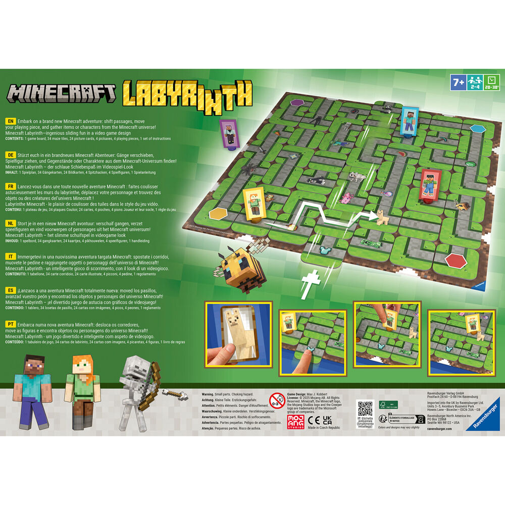 Ravensburger Kids Toy Minecraft Labyrinth Classic Maze Board Game 7y+ — image 3