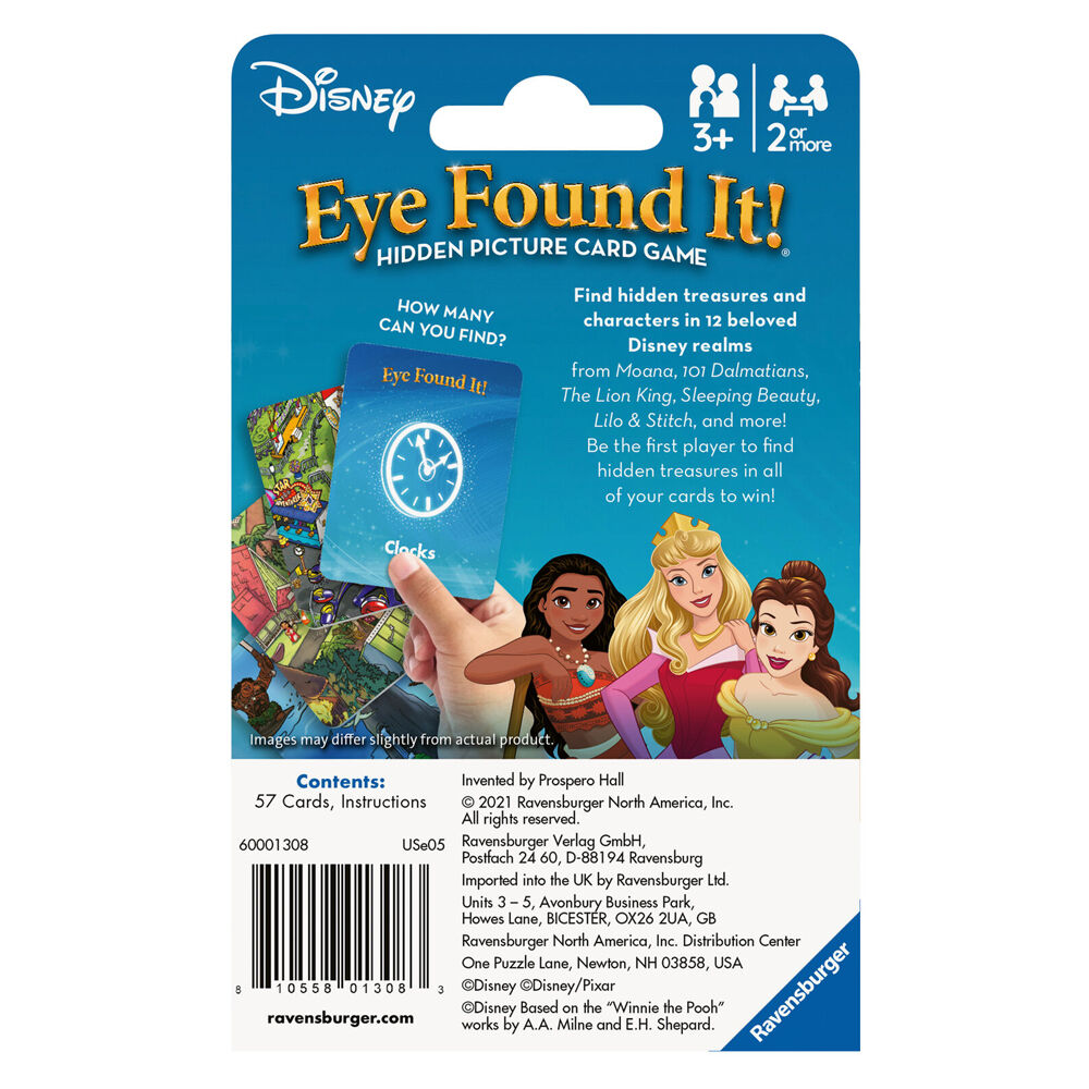 Ravensburger Family Card Game Disney Characters Eye Found It! Kids Toy 3y+ — image 2
