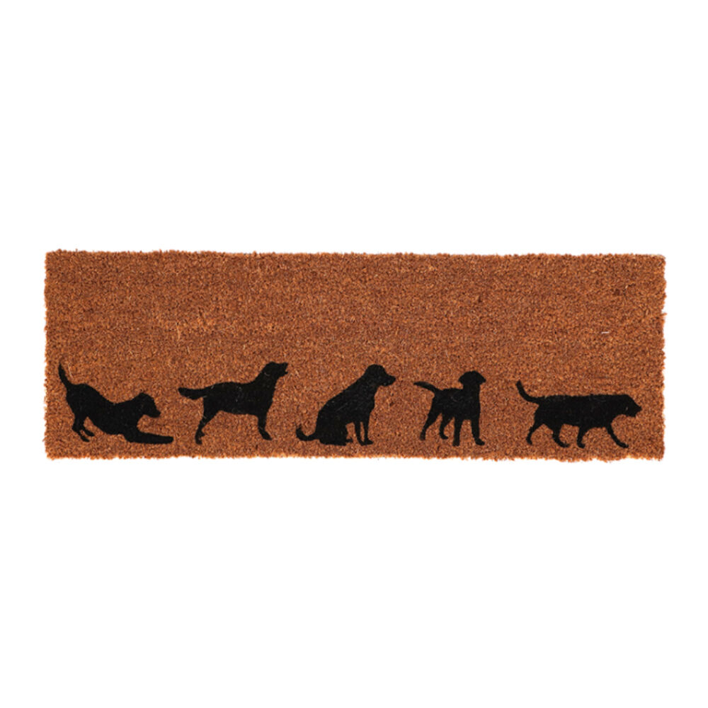 Esschert Design Door Mat Dogs Indoor Outdoor Decor Coconut Fibre 76.5cm Brown