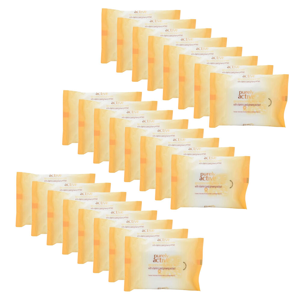 Purely Active 25pc Purely Active Age Supreme Facial Wipes Makeup Remover Wet Tissue (24 Pack)