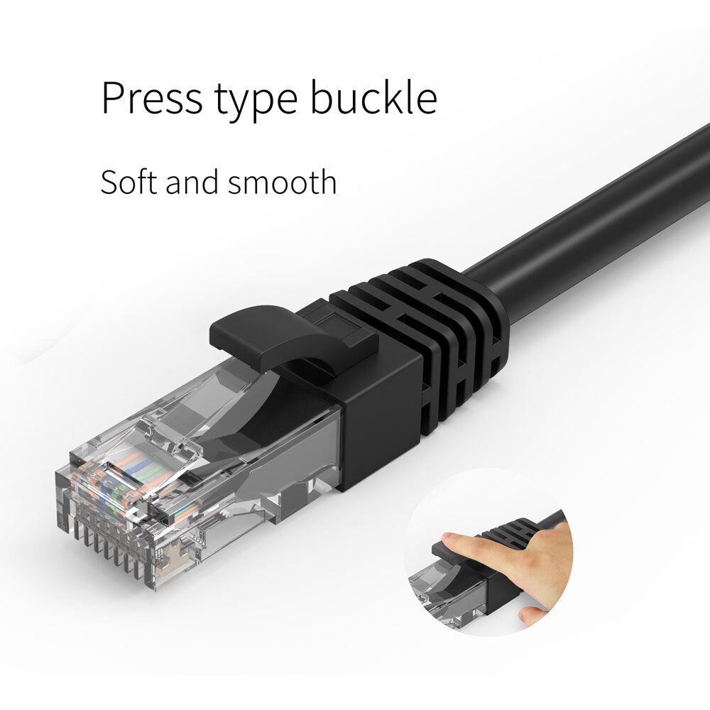 Cruxtec 1m CAT6/RJ45 Network Lead Cable LAN Ethernet Internet Router Cord Black — image 8