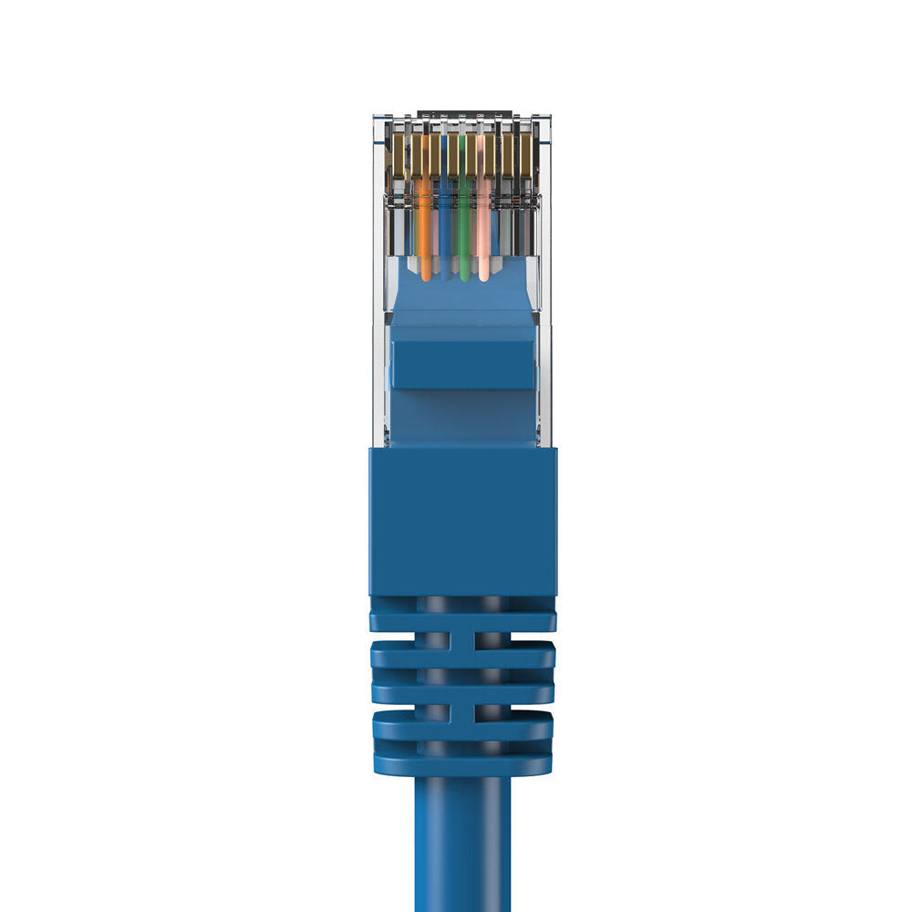 Cruxtec 1m CAT6/RJ45 Network Lead Cable LAN Ethernet Internet Router Cord BL (3 Pack) — image 3