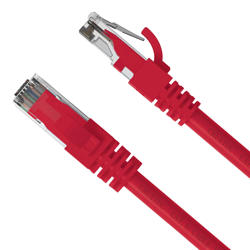 Cruxtec RJ45 Internet LAN 1m CAT6 10GbE Gigabit Speed Ethernet PVC Cable Red (6 Pack) — image 5