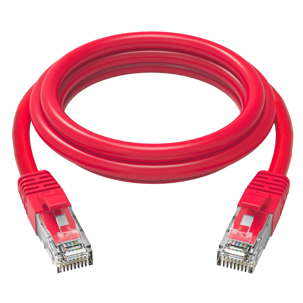 Cruxtec RJ45 Internet LAN 1m CAT6 10GbE Gigabit Speed Ethernet PVC Cable Red (6 Pack) — image 9