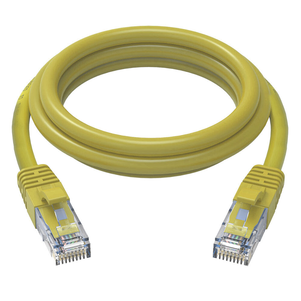 Cruxtec 2m CAT6/RJ45 Network Lead Cable LAN Ethernet Internet Router Cord Yellow — image 5