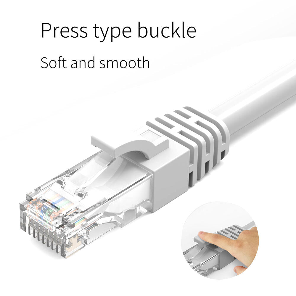Cruxtec 5m CAT6/RJ45 Network Lead Cable LAN Ethernet Internet Router Cord White — image 6