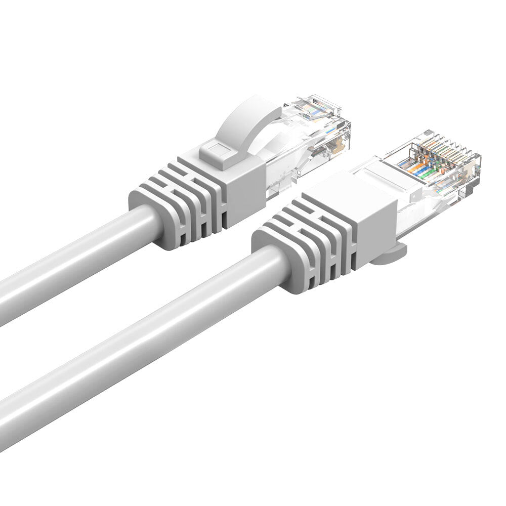 Cruxtec 5m CAT6/RJ45 Network Lead Cable LAN Ethernet Internet Router Cord White
