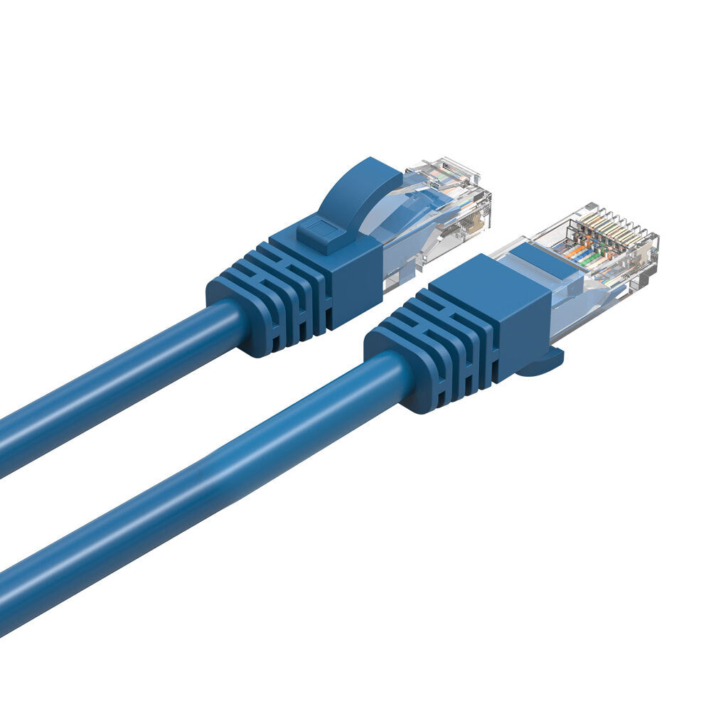 Cruxtec 10m CAT6/RJ45 Network Lead Cable LAN Ethernet Internet Router Cord Blue