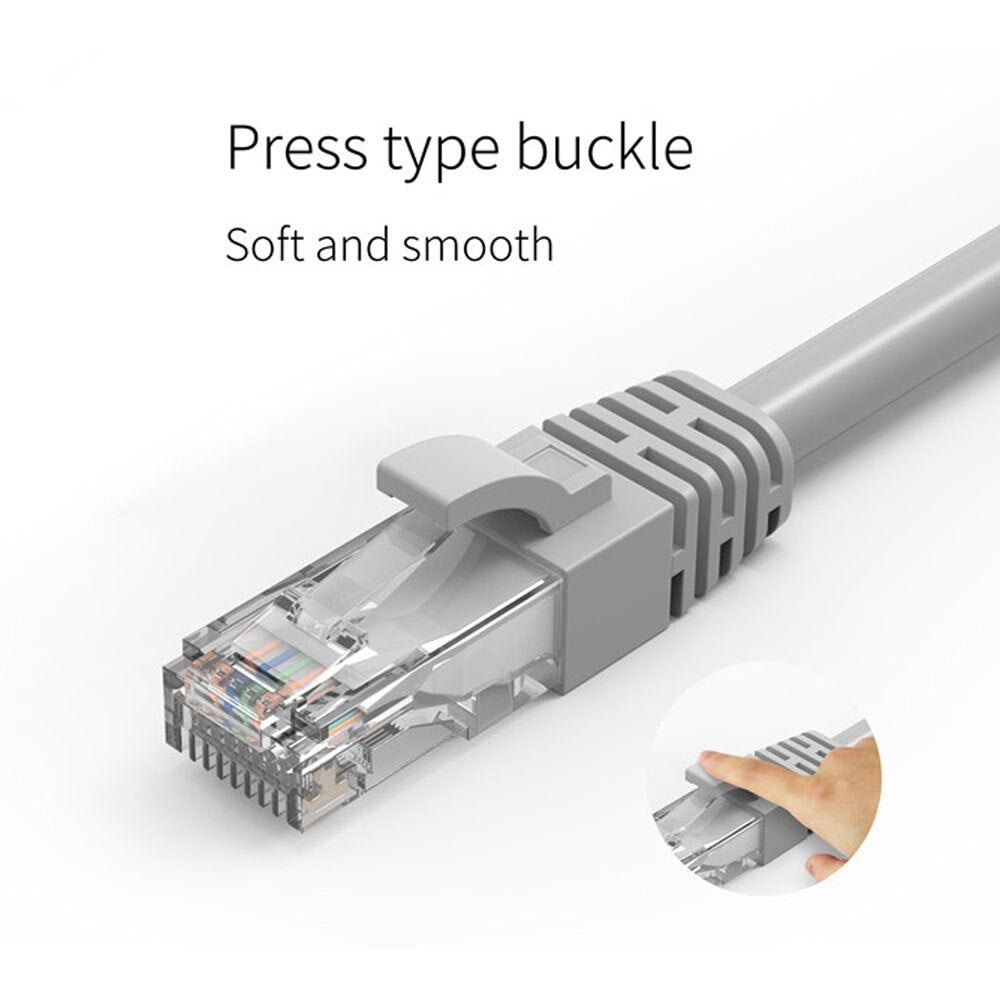 Cruxtec 10m CAT6/RJ45 Network Lead Cable LAN Ethernet Internet Router Cord WH (4 Pack) — image 3