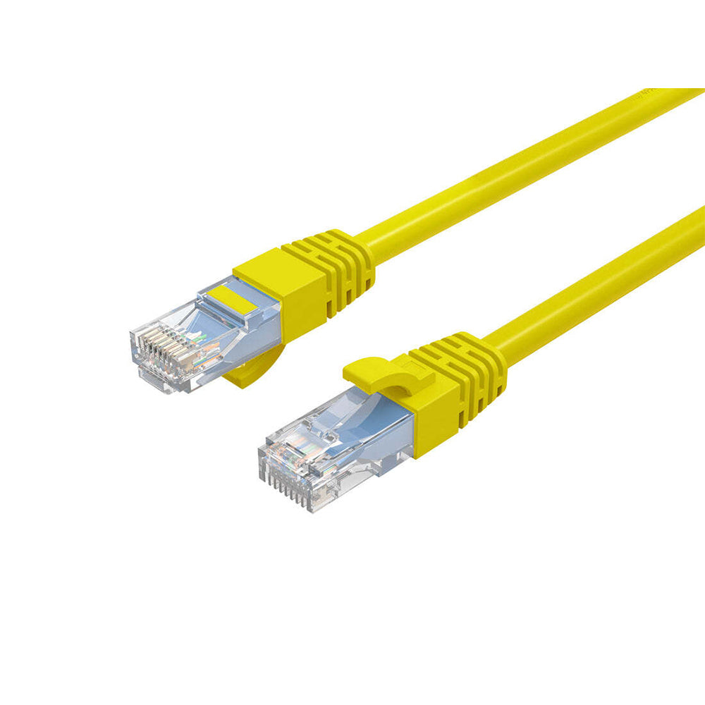 Cruxtec 20m Cat6 RJ45 Patch Lead LAN Internet Ethernet Network Cable/Cord Yellow