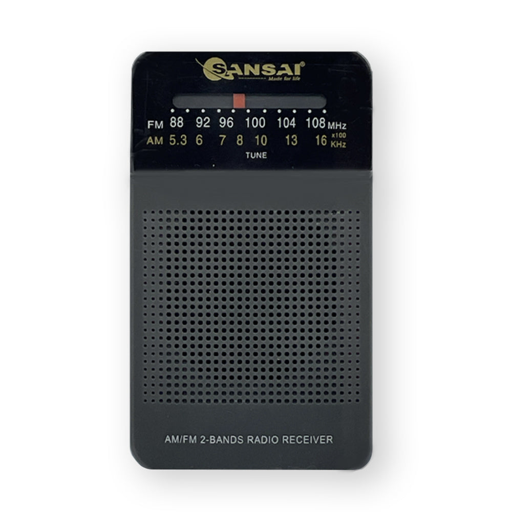 Sansai AM/FM Mega Bass 2-Band Portable Speaker Radio Receiver Dark Grey 11.7cm — image 2
