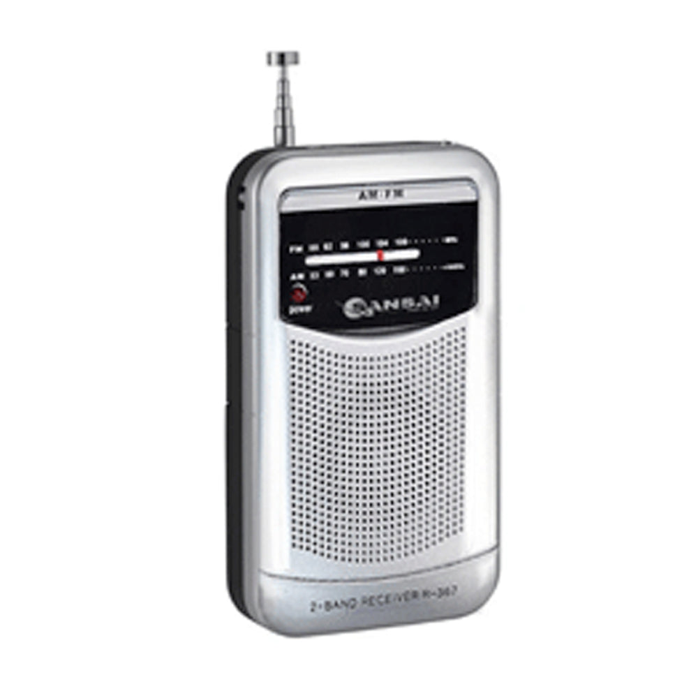 Sansai Portable Pocket AM FM Radio Speaker/Telescopic/Antenna/earphone plug jack 3.5mm — image 2