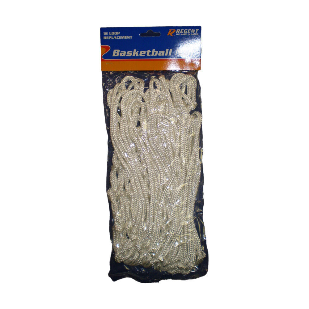 Regent Durable Official Regulation Sized Hoop Basketball Net White (4 Pack) — image 2