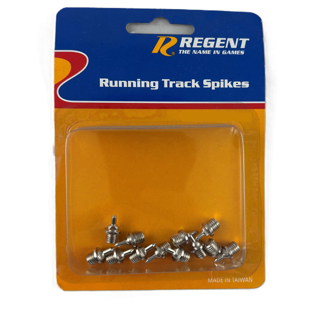 Regent Easy Attach Durable Tartan Track Spikes Running Equipment (12 Pieces) — 9mm