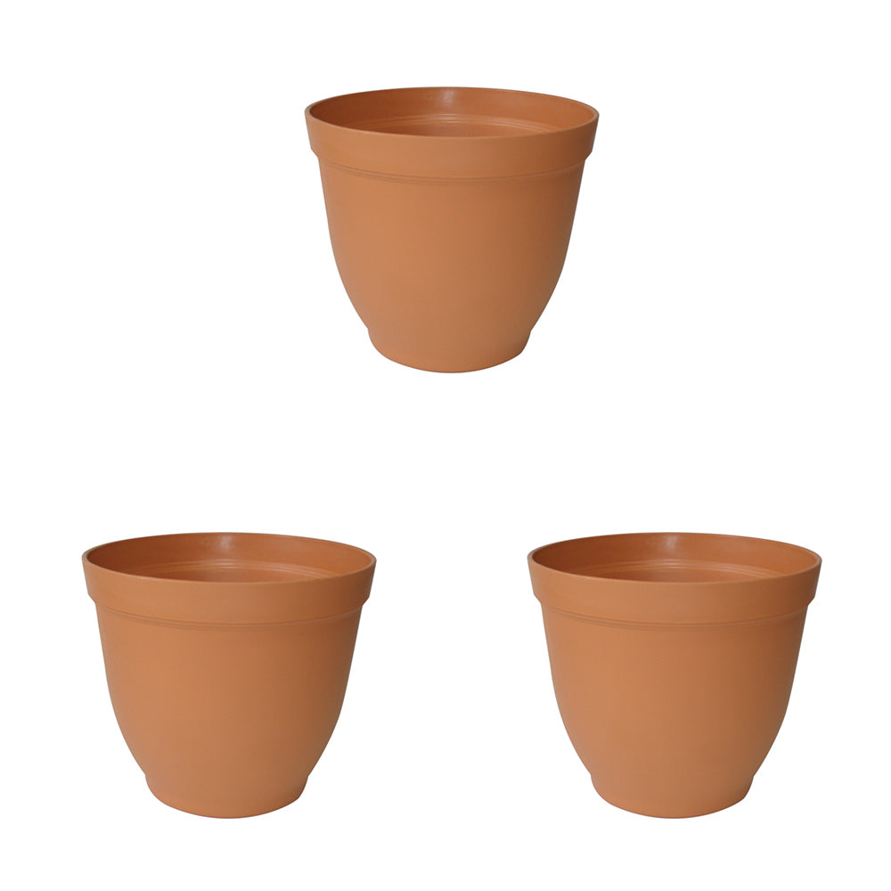 Homeleisure Replicotta Bell Pot Planter 200mm Outdoor Decorative Garden Decor (3 Pack)