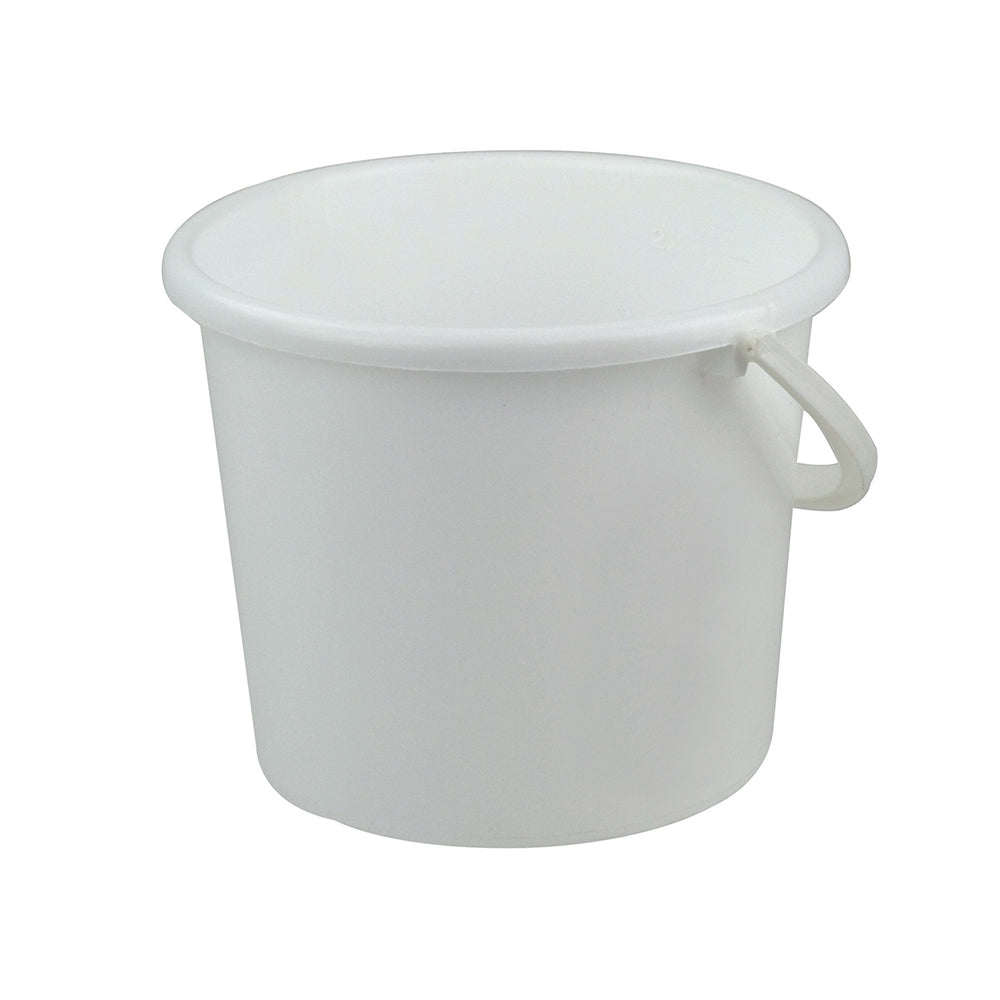Homeleisure Home Leisure Pail W/Handle 3L White Laundry Cleaning Home Organisation (6 Pack) — image 2