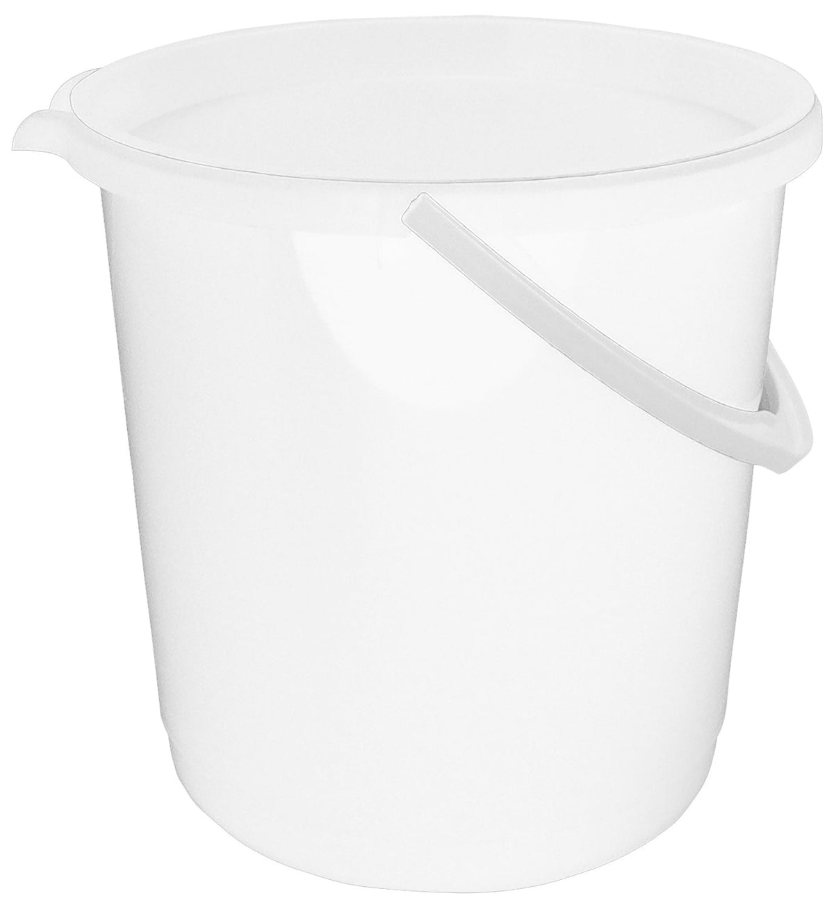 Homeleisure Bucket W/Lid 11L White Kitchen Cooking (2 Pack)